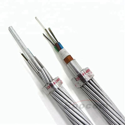 48 Core OPGW Optical Fibre Cable Self-Supporting Aerial Composite Overhead Ground Wire