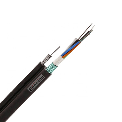 Outdoor GYTC8A/S figure 8 fiber optic cable G652D G657A1 G657A2 single mode 2 12 24 36 48 72 core steel messenger wire