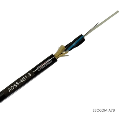 ADSS OEM Outdoor 36 Core Aerial Fiber Optic Cable With Double PE Outer Jacket