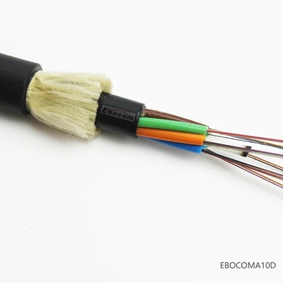 Outdoor Aerial 48 core ADSS Fiber Optic Cable with Non Metallic FRP Strength Member