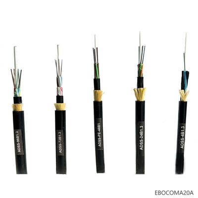 High quality ADSS Cable 12 24 48 72 96 Core Fiber Optic Price per km Chinese factory self support