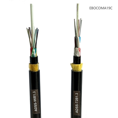 Outdoor ADSS Fiber Optic Cable SM G652D Communication Qith Good Quality Span 100 500 Strong Tensile