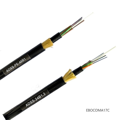 Outdoor ADSS Fiber Optic Cable SM G652D Communication Qith Good Quality Span 100 500 Strong Tensile