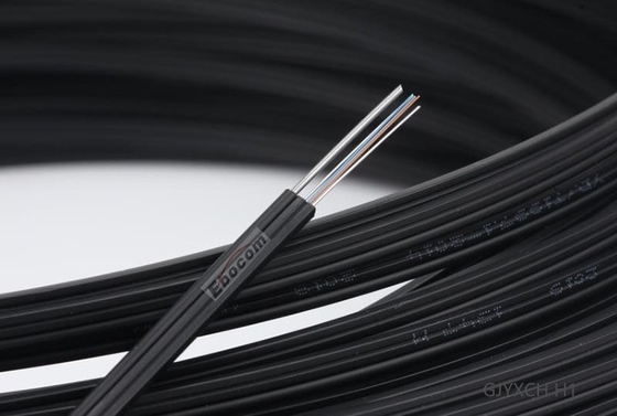 Indoor Drop FTTH Cable GJYXCH 1 2 4 Fibers G657 Fiber Optic LSZH single mode FRP strength member