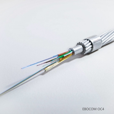 Opgw outdoor aerial fiber optical cable 12 24 48 core ground wire communication wire single jacket fibre optica cable