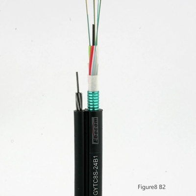Aerial Figure 8 Cable GYTC8S 8 12 48 60 Core PSP Armoured Self-supporting g652D single mode networking