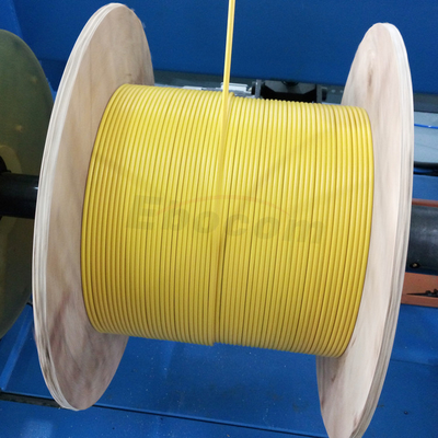 Indoor Tight Buffered G657A GJFJV Fiber Optic Cable 6 Core LSZH Jacket Yellow for Building Distribution Networks