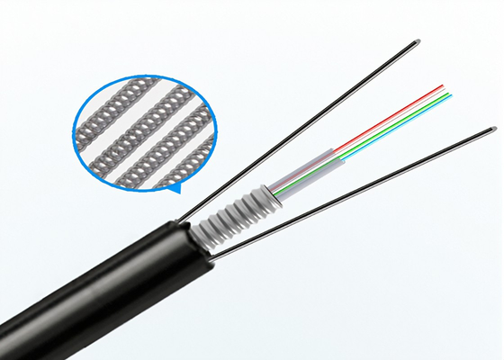 G652D GYXTW 24 Core Armored Outdoor Optical Cable Central Loose Tube Steel Wire Strength Member PE Sheath for Direct Buried Use