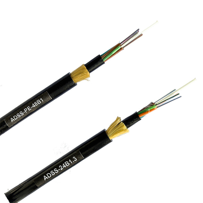 PE Single Jacket ADSS Cable 48 Core 96 Core G652D for Networking