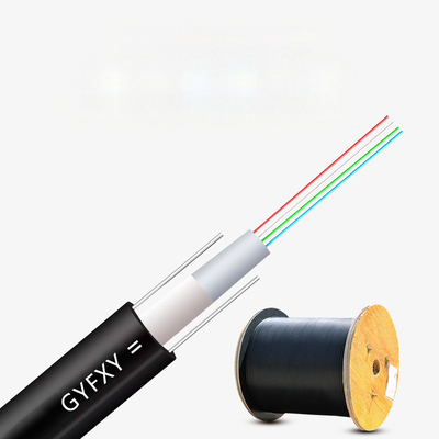 GYFXTY Uni-Tube All Dielectric Drop Cable FRP Wires Uni-Tube Fiber Optic Cable