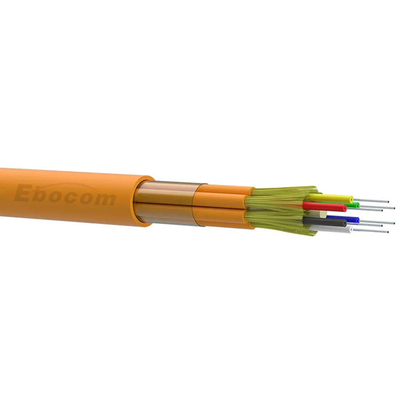 สายไฟฟ้าไฟเบอร์ออปติกภายใน gjfjv 90μm Tight Buffer 2 4 12 24 Core SM MM G652D networking
