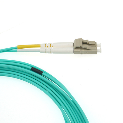 Duplex MM OM3 Patch Cord 2.0mm 3.0mm Aqua Jacket With Low Loss LC SC FC ST Connector