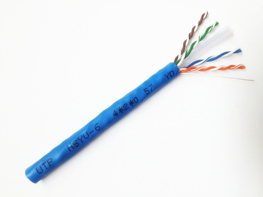 CAT-6a FTP UTP CAT6 Lan Cable CAT 6 24AWG สายทองแดงติดต่อสําหรับสวิตช์พอร์ต