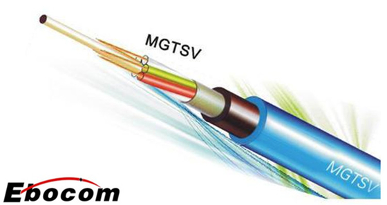 สายไฟกันไฟ MGTSV SM MM 12 24 48 96 หลักสําหรับการใช้งานเหมืองท่อ