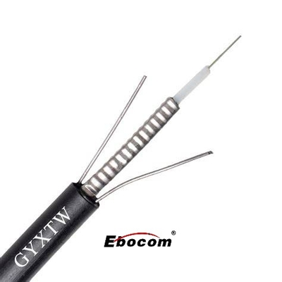 GYXTW 12 Core Single Mode Outdoor Fiber Optic Cable G652D Steel Tape Armored Loose Tube PE Jacket สําหรับโทรคมนาคมระยะไกล
