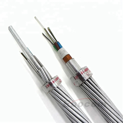 OPGW48B1-50 สายเคเบิลสายฟ้า 24 48 72 96Core สําหรับการสื่อสารเครือข่าย 220KV