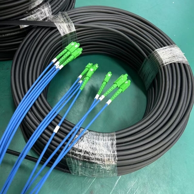 สายแพทช์คอร์ด FTTH Drop Cable แบบสำเร็จรูป 1 Core G657A1 พร้อมหัวต่อ SC UPC APC 50M 100M