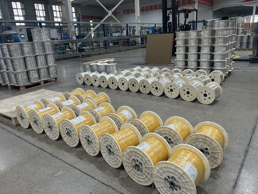 EBOCOM GJFJV GJFJH สายไฟฟ้าออปติกภายในบ้าน 2-24 คอร์ โมเดลเดียว G652D การสื่อสารการกระจาย