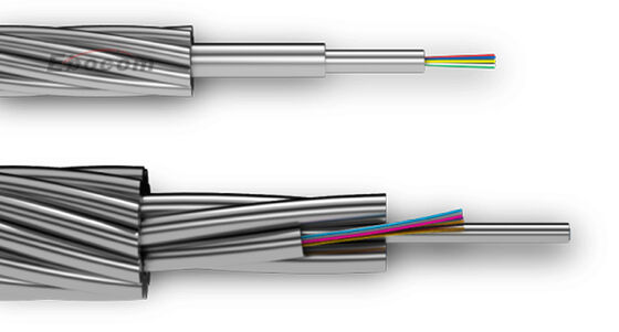 สายดินเหนือศีรษะ OPGW 72B1-150 เคเบิล 72 96 144Core สำหรับเสาไฟฟ้า 220KV 110KV การสื่อสาร